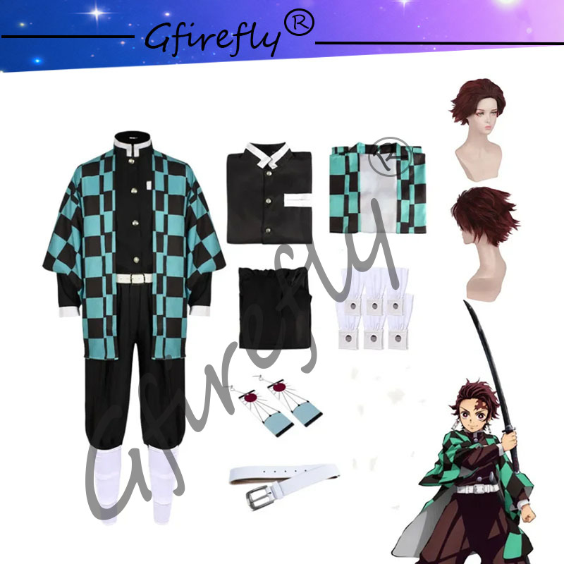 Cosplay Prop Katana - Kamado tanjirou-刀のコスプレコスチュームセット,刀アクセサリー,アニメの服,ドロップ,ユニフォーム