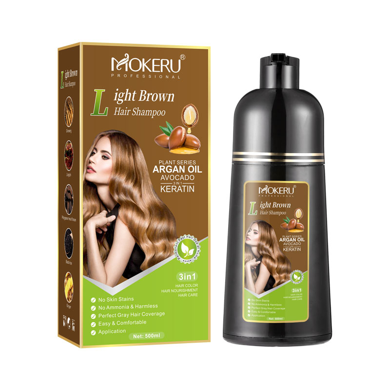 Hair Spray Color - Mokeru アンモニアフリーケラチンヘアカラーシャンプーコーヒー永久ブラウン染毛剤シャンプー白髪カバー用