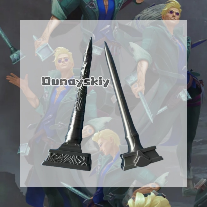 Cosplay Prop Display - KS*27ロック・ザ・アシェン・エクソシスト ソウルネイル コスプレ小道具 3Dプリント装飾品 ゲームキャラクターアクセサリー コンフェア