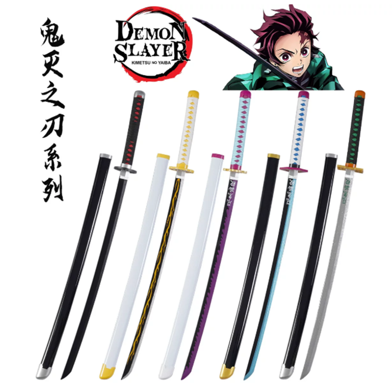 Cosplay Prop Katana - アニメ刀剣1:1コスプレ小道具オリジナル模様胡蝶しのぶミツリ72cm安全ゴム刀ギフト玩具