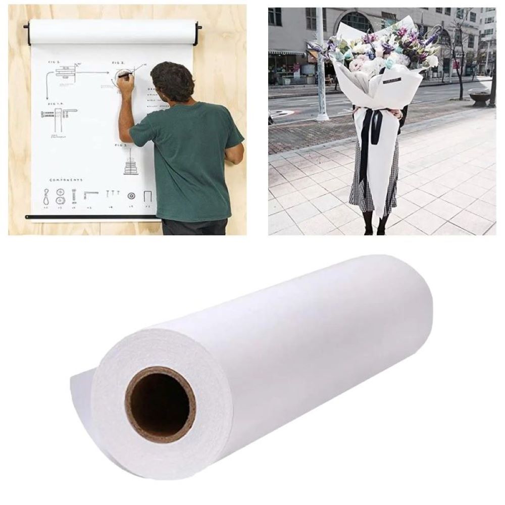 Craft Foam Roll - 結婚式や誕生日パーティーのためのクラフト紙のロール,白,黒,茶色,手作りのギフト包装,パッケージ,アートクラフト,ポスターの装飾