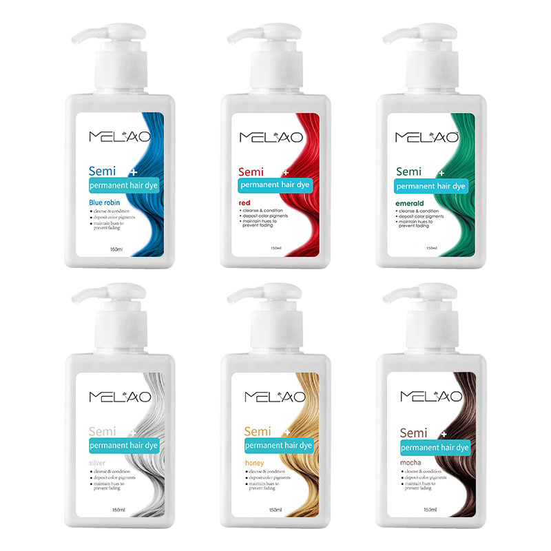 Hair Spray Color - メラオ 3in1 カラーデポジティングコンディショナー＆シャンプー - 白髪と赤色の色調に対応する天然植物由来のヘアカラー、栄養補給＆色を強化