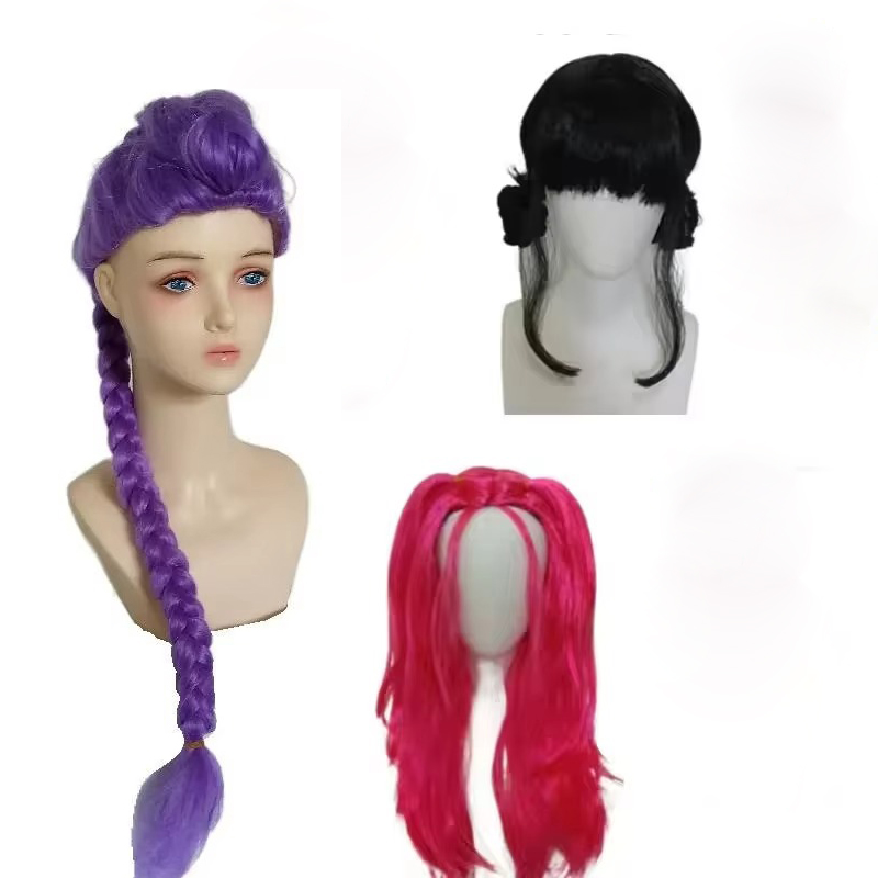 Cosplay Floating Prop - ハロウィンガールグループコスプレウィッグ耐熱人工毛女性ガールズグループロールプレイ小道具カーニバル用