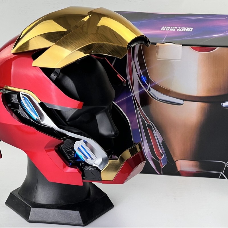 Cosplay Prop Designer - MK50アイアンマン着用可能ヘルメット音声制御デザインコスプレデスクオーナメント装飾コレクタブル誕生日プレゼントアニメファン向け