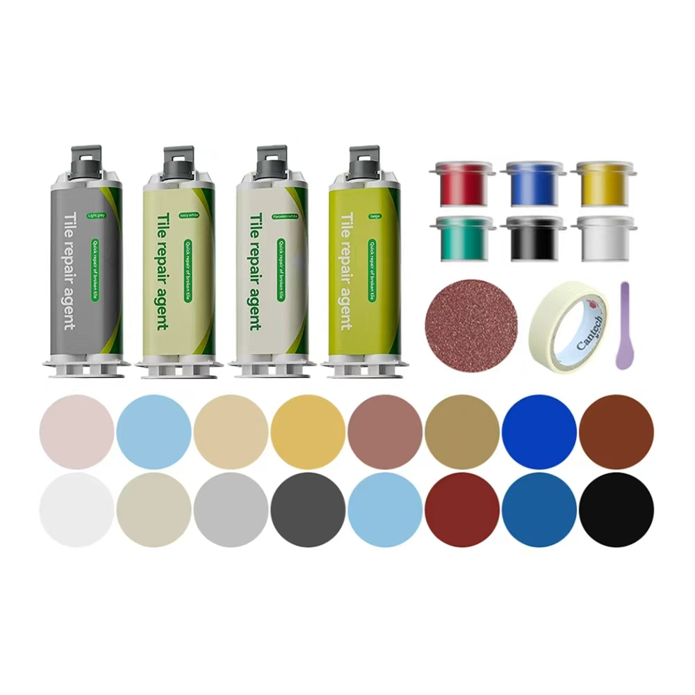 Contact Cement Glue - 速乾性セラミックタイル補修剤、破損したカバー、醜い接着剤、床タイルパッチ、ポットホールペースト、タイルのひび割れ、セラミック釉薬
