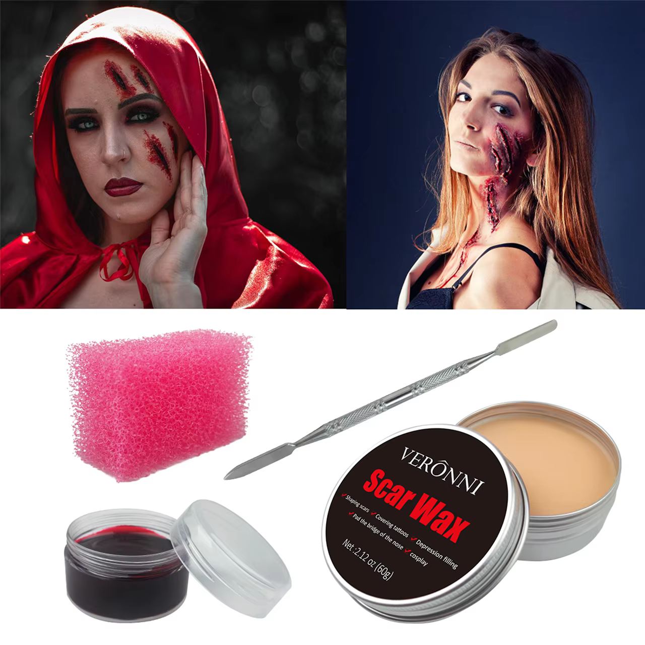 Body Paint Sfx - SFX メイクアップキット 傷跡ワックス ハロウィン 特殊効果 ステージ