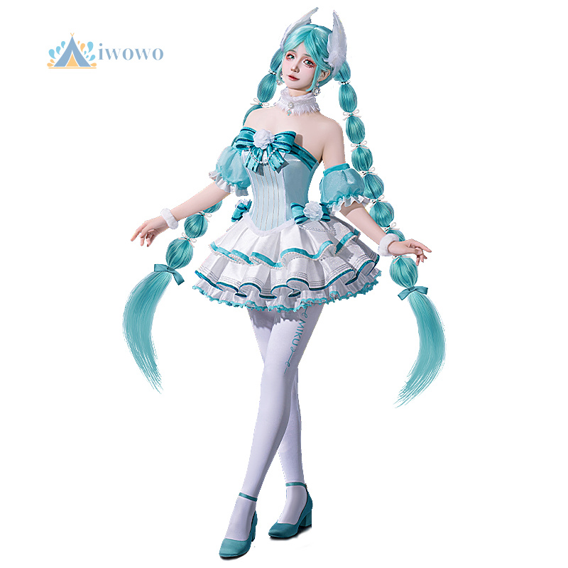 Fishbones Cosplay Prop - アニメプロジェクトセカイコスプレミク衣装白鳥の湖ブルーフィッシュボーンドレス制服小道具ハロウィンカーニバルスーツ女性用ゲーム