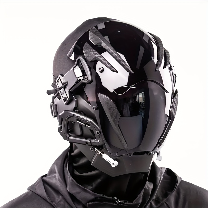 Cosplay Prop Designer - サイバーパンク風未来マスク、プレミアムユニークヘルメットデザイン、仮装アクセサリー、コスプレ写真撮影用小道具