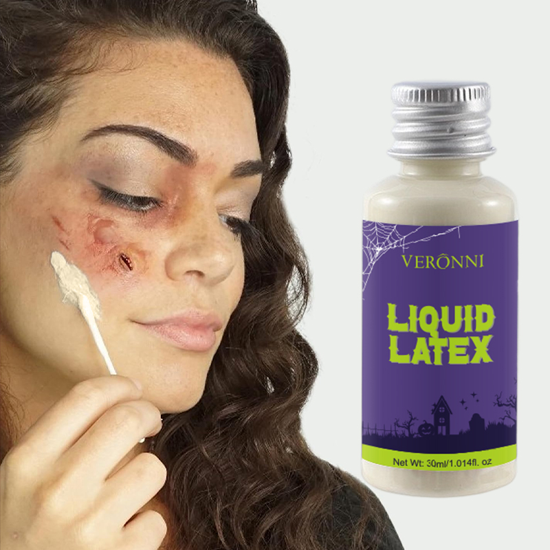 Body Paint Sfx - ハロウィン速乾性液体ラテックスメイクアップ多機能特殊効果メイクアップ、しわをカバーするのに適したライトベージュメイクアップ、傷跡やしわをカバーするのに適しています
