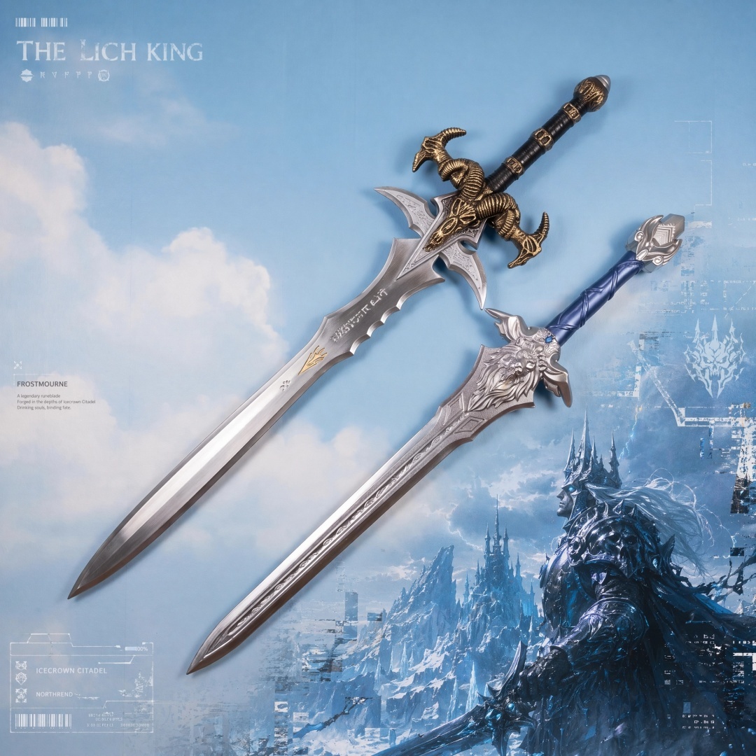 Cosplay Prop Katana - 40インチ ワールド・オブ・ウォークラフト メネシル アースサス フロストモーン カタナ