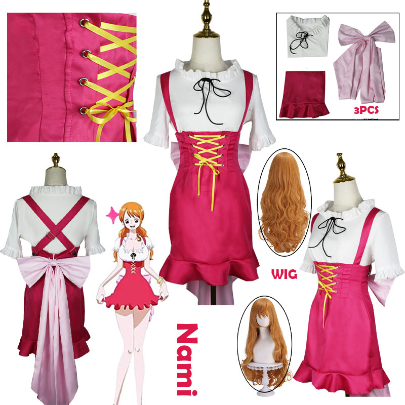Cosplay Prop Bow - WHH アニメナミコスプレ愛らしい衣装トップスカート弓コスプレ衣装女性のためのロールプレイパーティーレストア