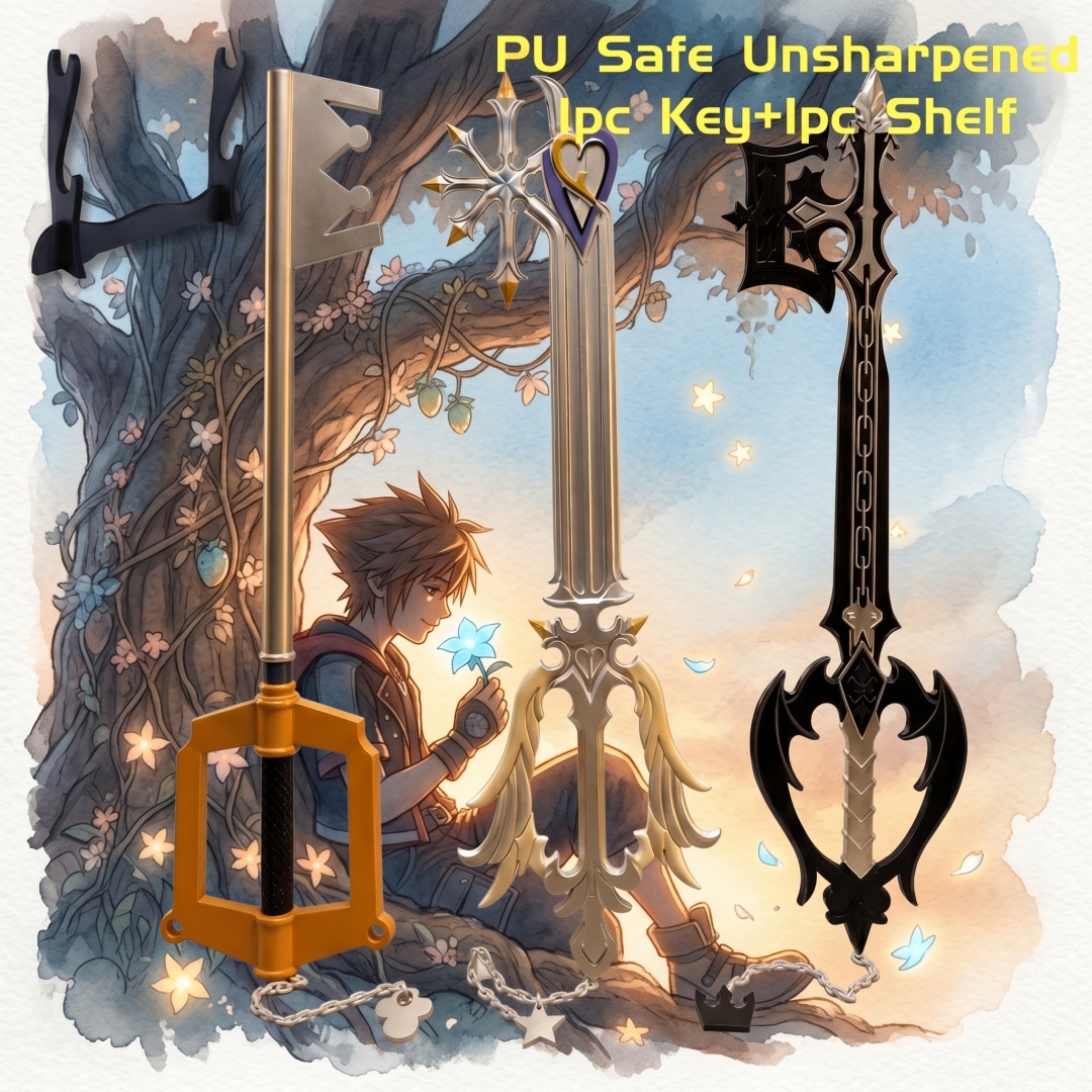 Keyblade Cosplay Prop - 34インチ キングダムハーツ ソラ キーブレード アニメコスプレ小道具 刀