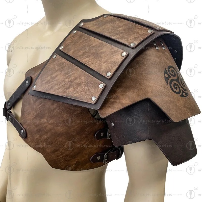 Prop For Cosplay - 中世風片側肩甲 北欧風バイキング肩甲 レトロコスプレ舞台小道具