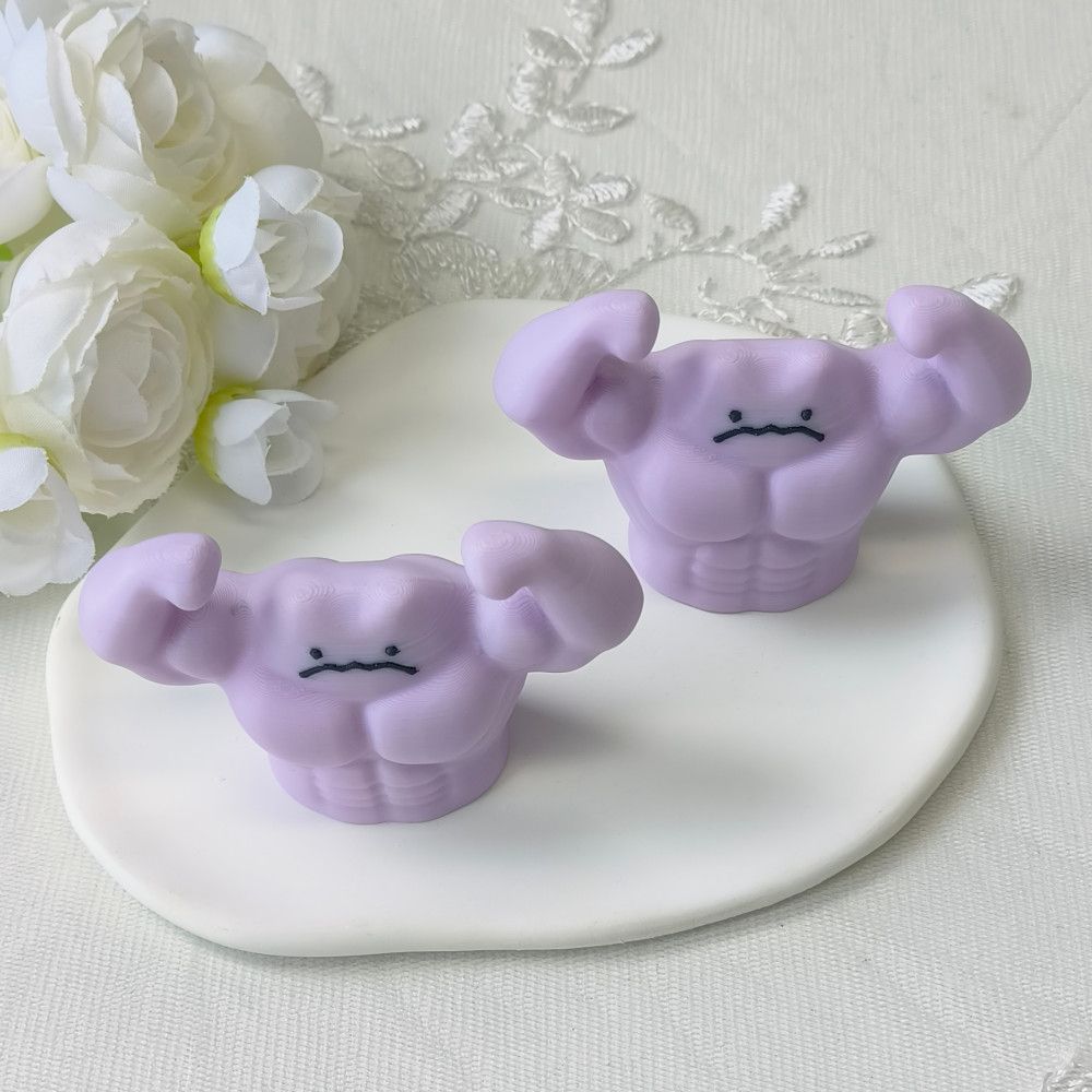 Cosplay Prop Designer - ポケモン バフ ディト フィギュア 面白いコントラストデザイン 楽しいストレス解消