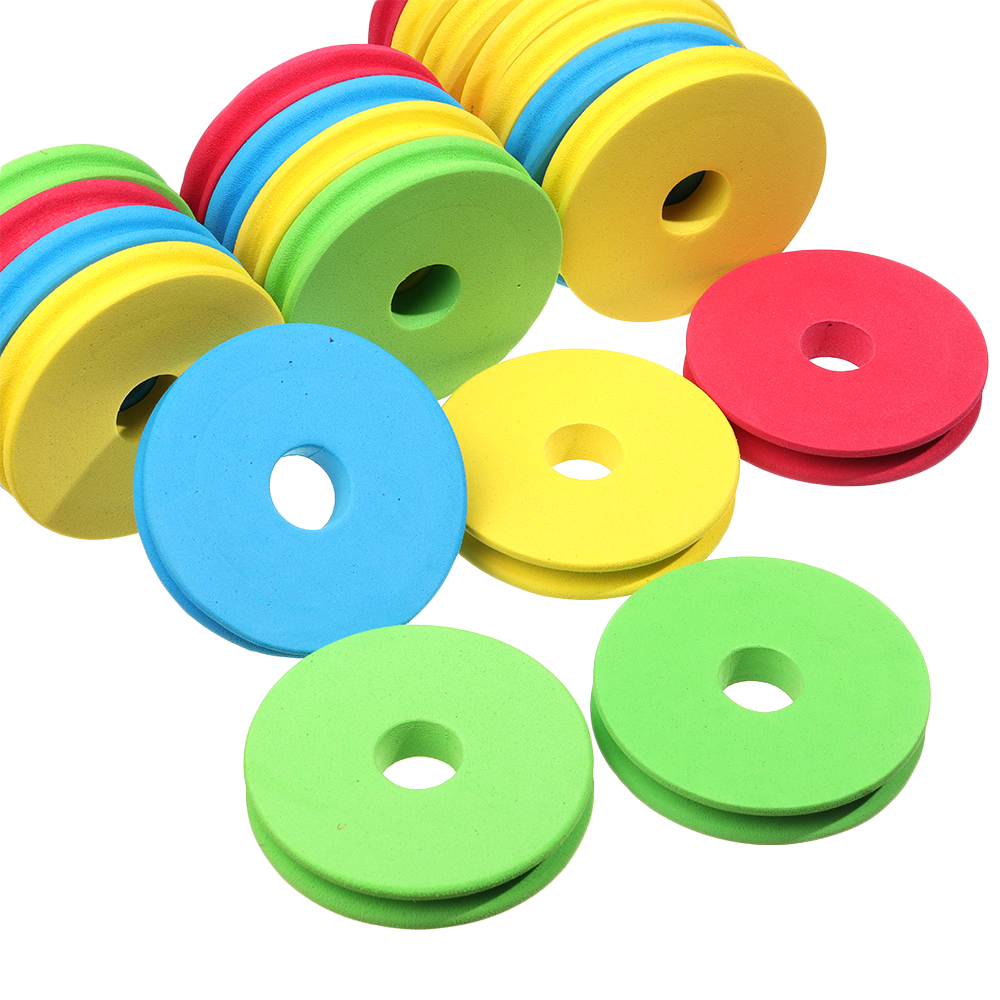Craft Foam Roll - 20個evaフォームスプールポータブル糸巻鯉ルアーボードの魚ツールボビンは、屋外釣具アクセサリー4.5/7センチメートル
