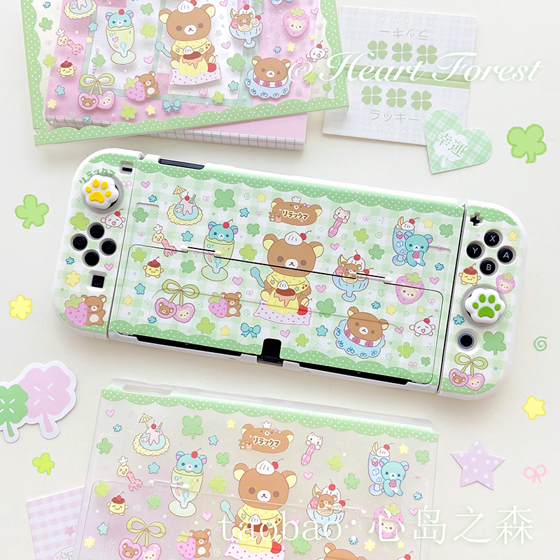 Cosplay Prop Designer - オリジナル新デザインリラックマかわいいスイッチ保護シェル Switch2 シェル OLED ソフトシェル Ns