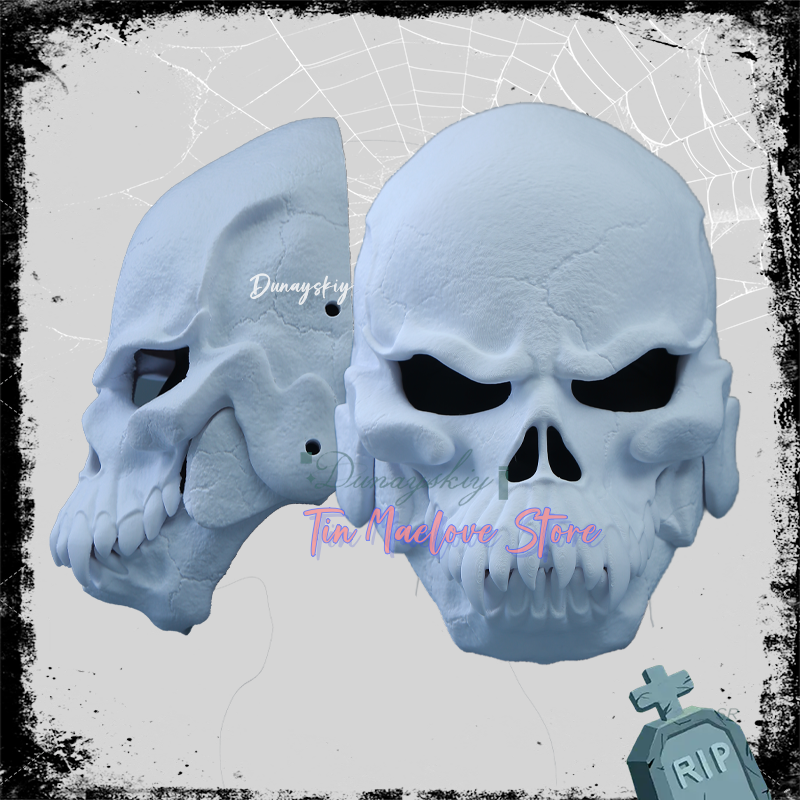 Cosplay Prop 3D Print Settings - ロールプレイ小道具コスプレ 3D プリント製品獣の頭蓋骨マスクハロウィンいたずら小道具オークヘッドカーニバルハロウィンアクセサリー