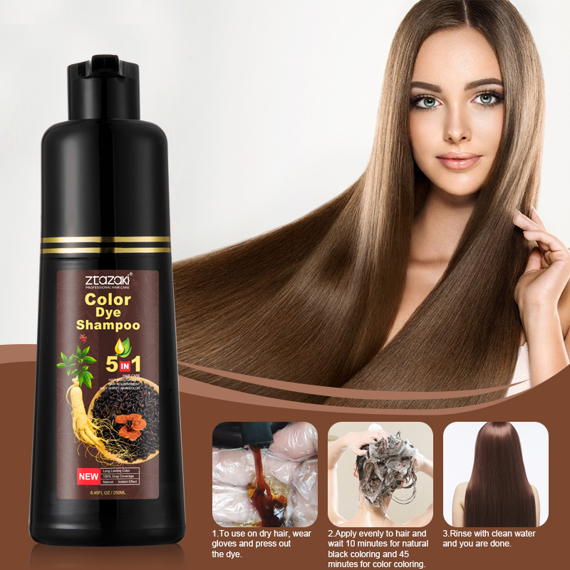Hair Spray Color - モケル 高麗人参ヘアケア ヘアダイシャンプー 5 in 1