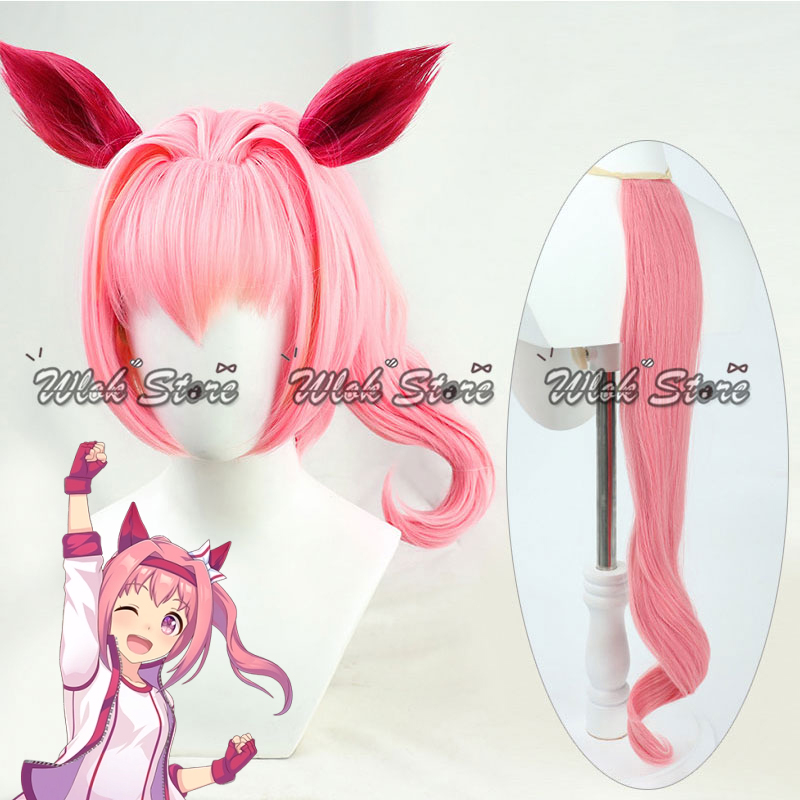 アニメウマ娘プリティーダービー春うららコスプレウィッグピンク - Cosplay Floating Prop のレビューと価格