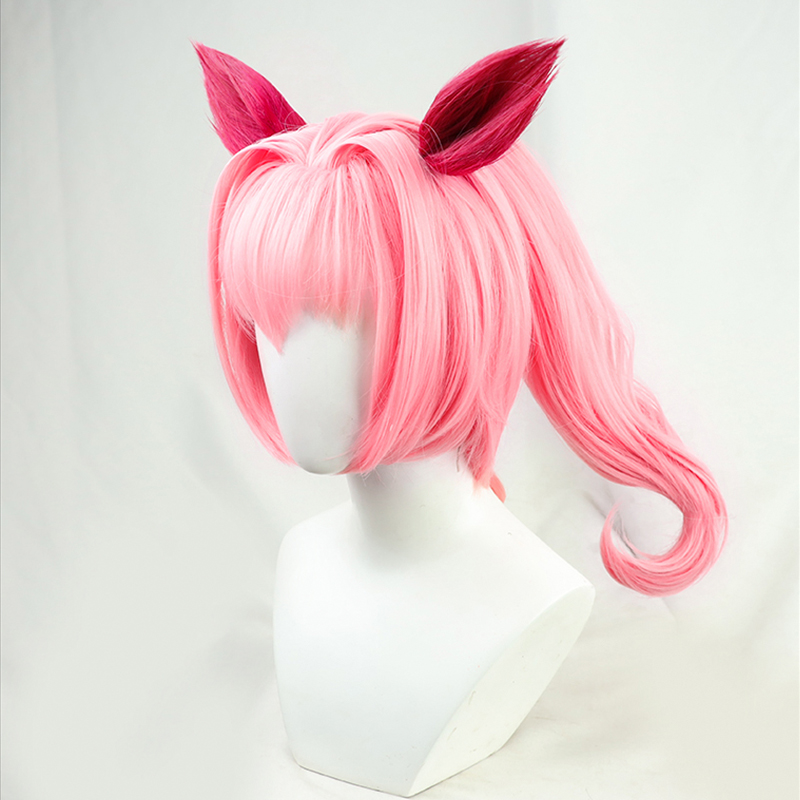 アニメウマ娘プリティーダービー春うららコスプレウィッグピンク - Cosplay Floating Prop のレビューと価格