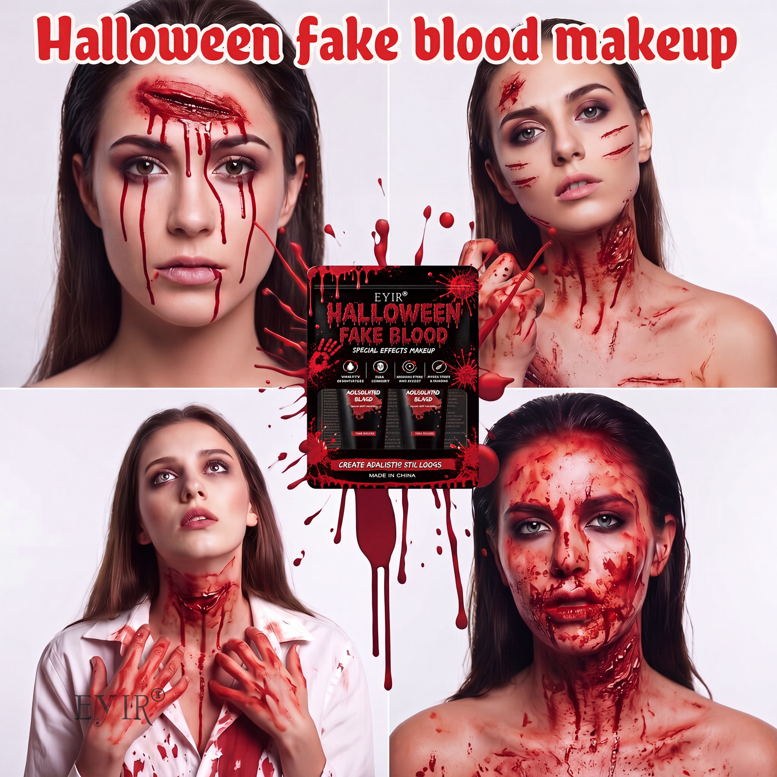 2個入り ハロウィン フェイクブラッドジェル、リアルなSFX - Body Paint Sfx のレビューと価格