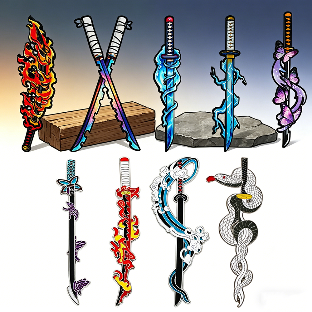鬼滅の刃 日輪刀 エナメルピンセット 4/5/9個入り アニ - Cosplay Prop Katana のレビューと価格