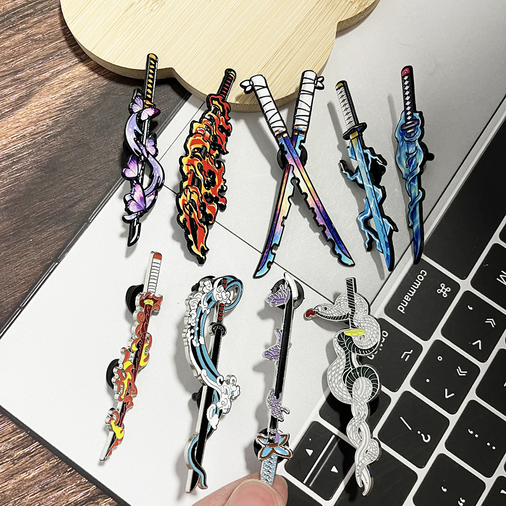 鬼滅の刃 日輪刀 エナメルピンセット 4/5/9個入り アニ - Cosplay Prop Katana のレビューと価格