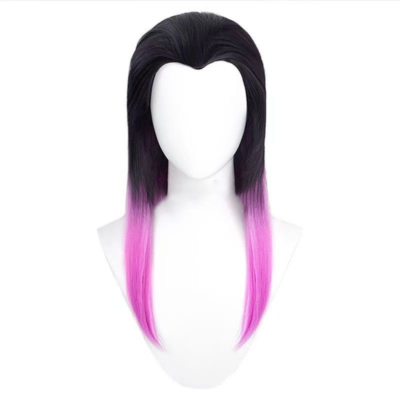 レイナ アニメ コスプレウィッグ 黒とピンクの二層ロングヘア - Wig Fiber Net のレビューと価格