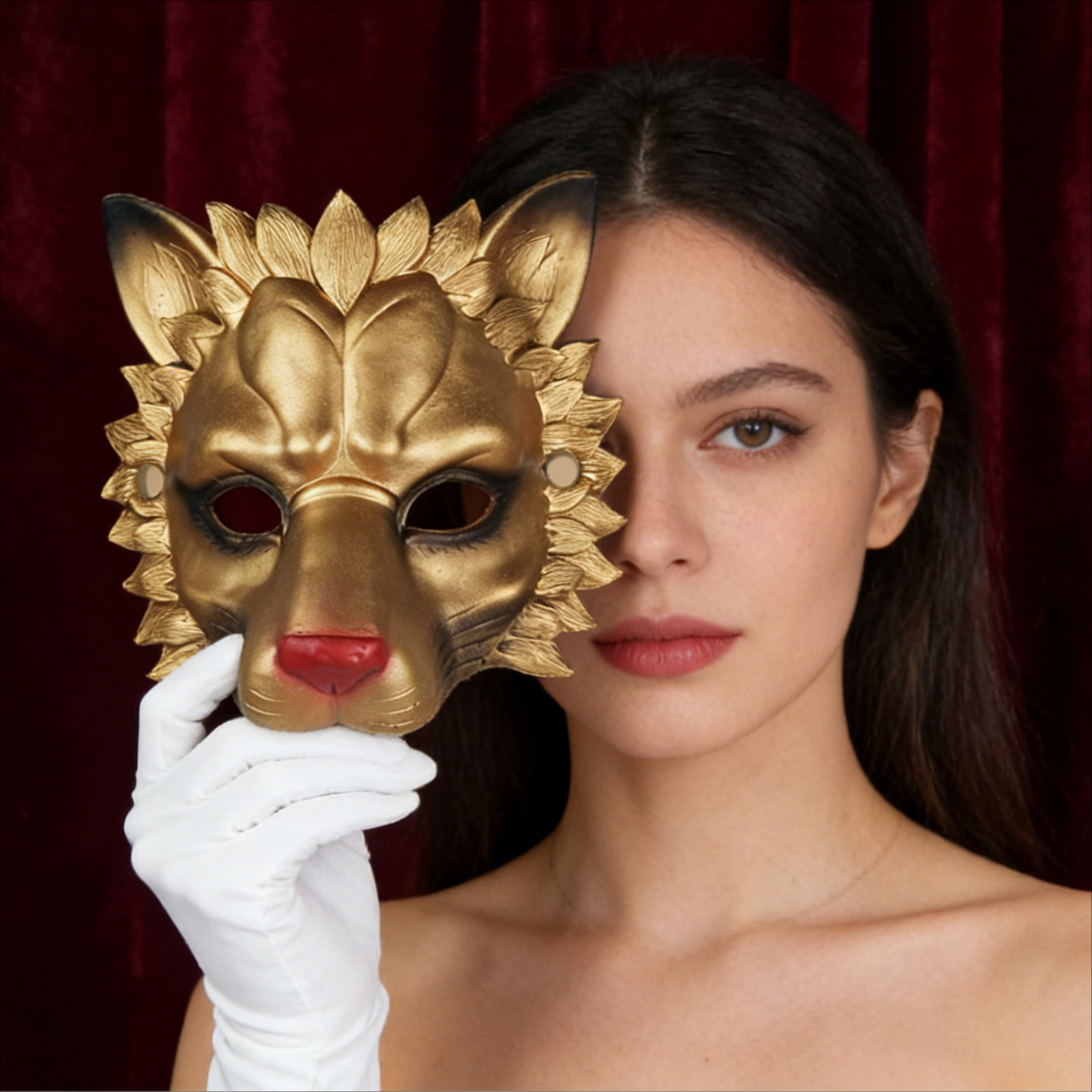 大人用ハロウィンライオンマスク 3D PUフォーム 軽量 コ - Cosplay Props Eva Foam のレビューと価格