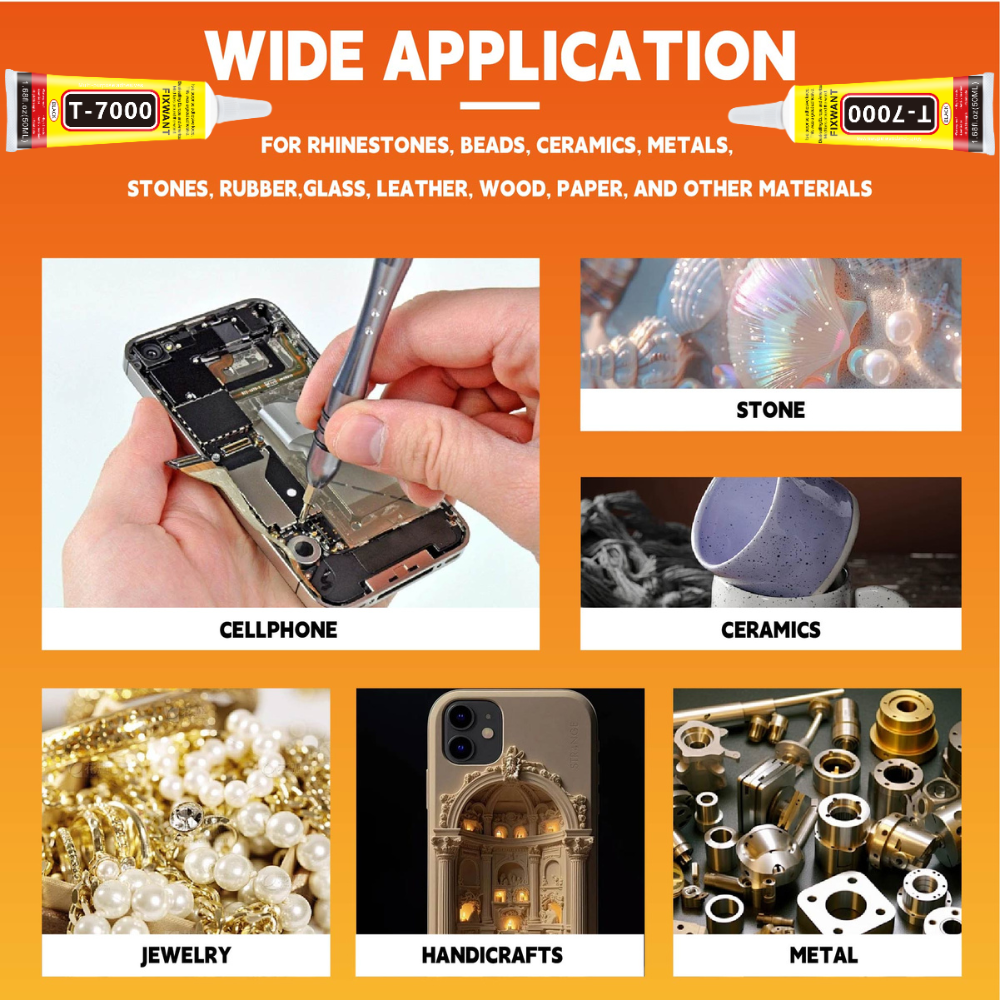 100 個 15 ミリリットル T-7000 黒接触電子部品 - Contact Cement Glue のレビューと価格