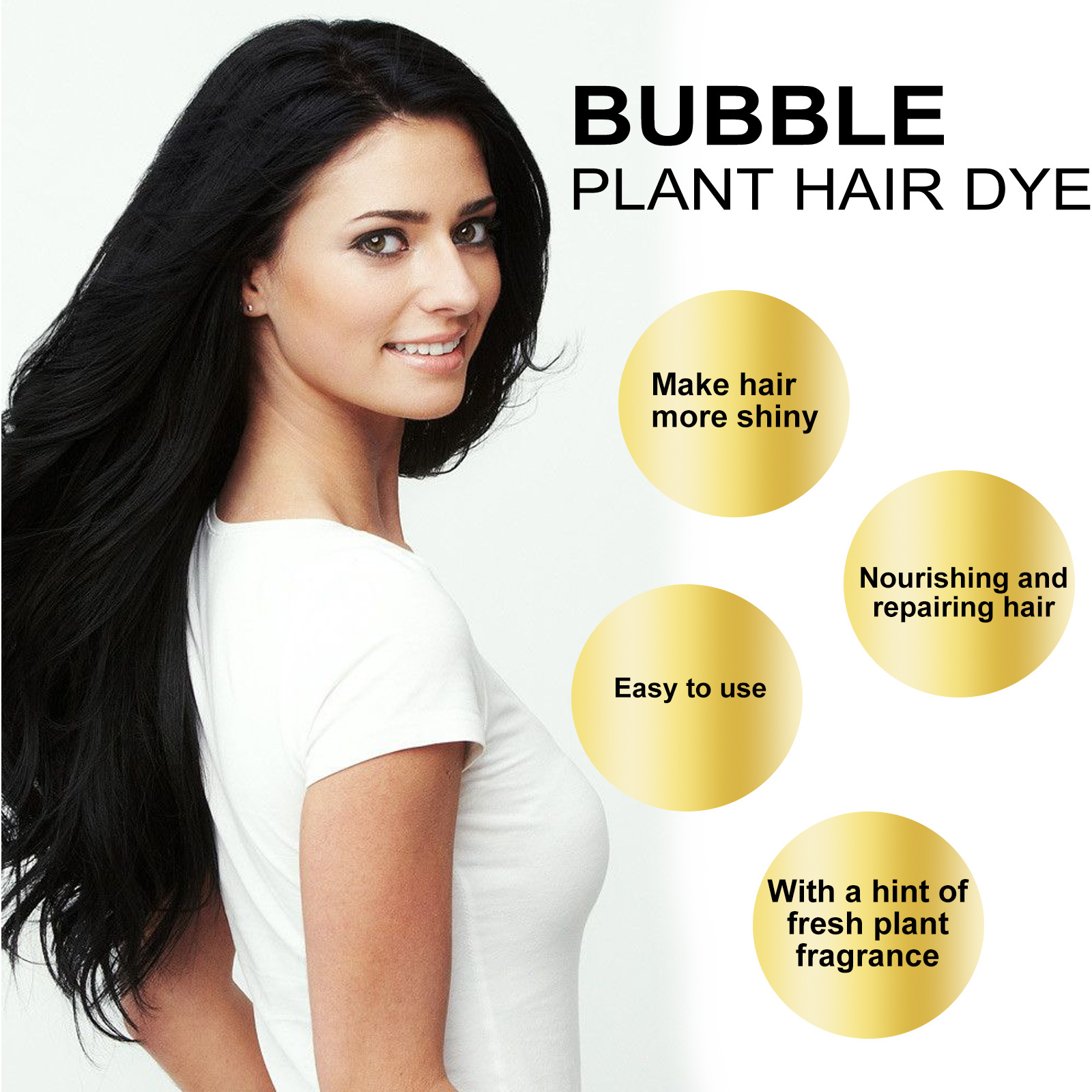 Eelhoe-天然植物毛染料、長持ちするケア、便利な保護バブ - Hair Spray Color のレビューと価格