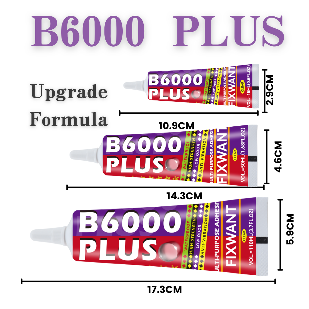 B6000 プラス 15/50/110 ミリリットルクリアコ - Contact Cement Glue のレビューと価格