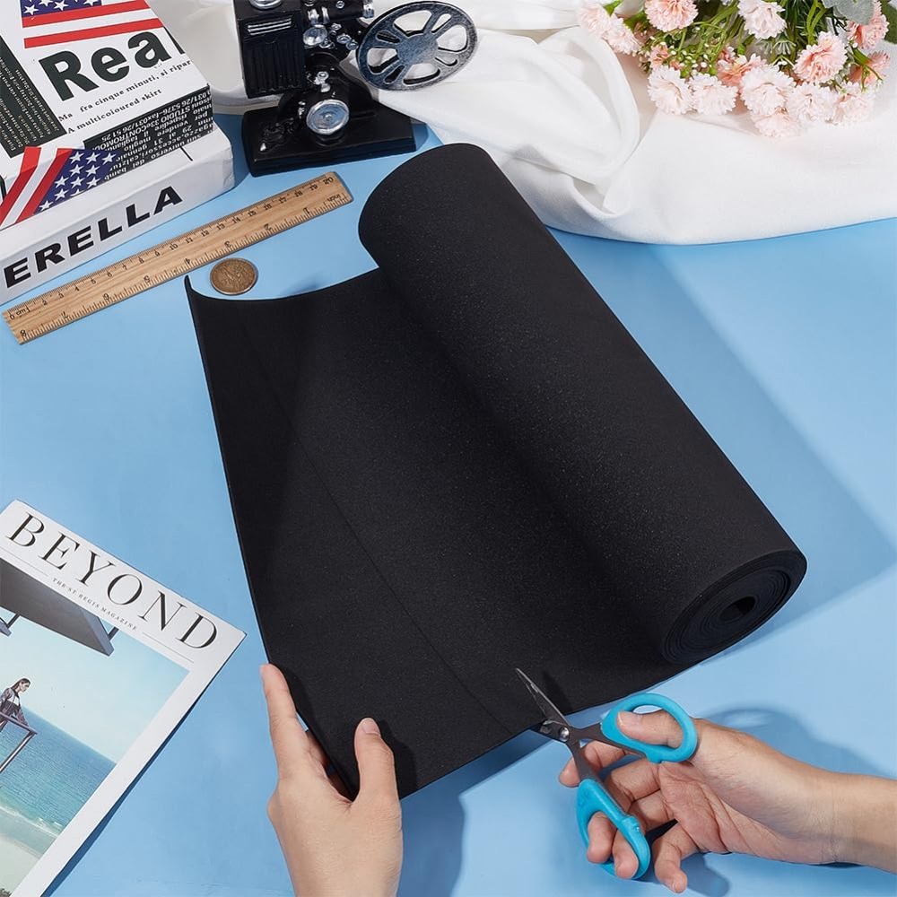 EVAフォームクラフトシート ブラック 300x2mm 3m - Craft Foam Roll のレビューと価格