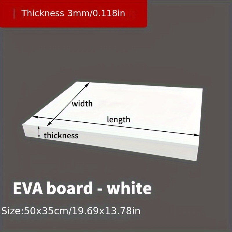 EVAフォームボード 14x39インチ、厚さ3mm-10mm - Cosplay Props Eva Foam のレビューと価格