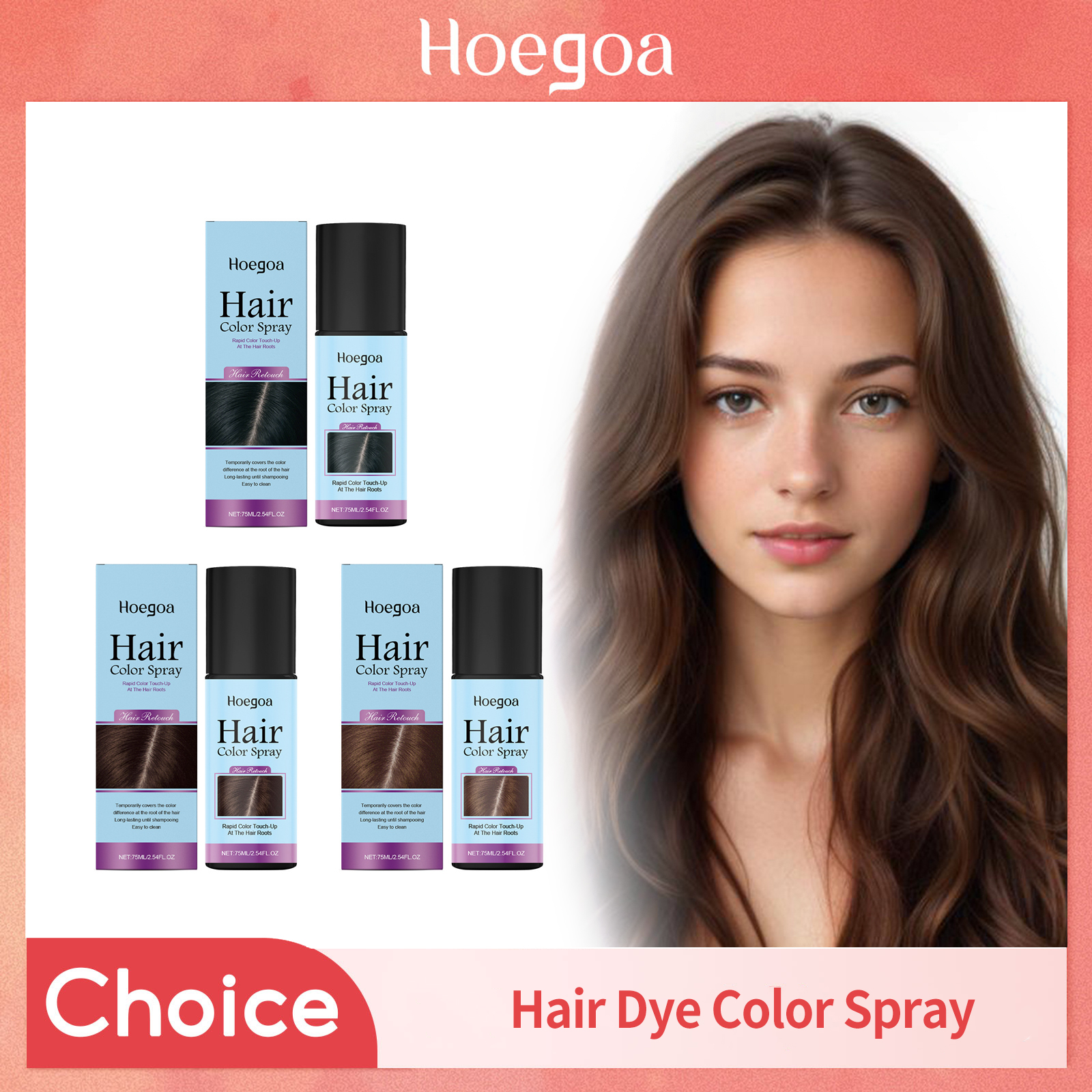 一時的なヘアカラースプレー ワンタイムヘアカラー カバー白髪 - Hair Spray Color のレビューと価格