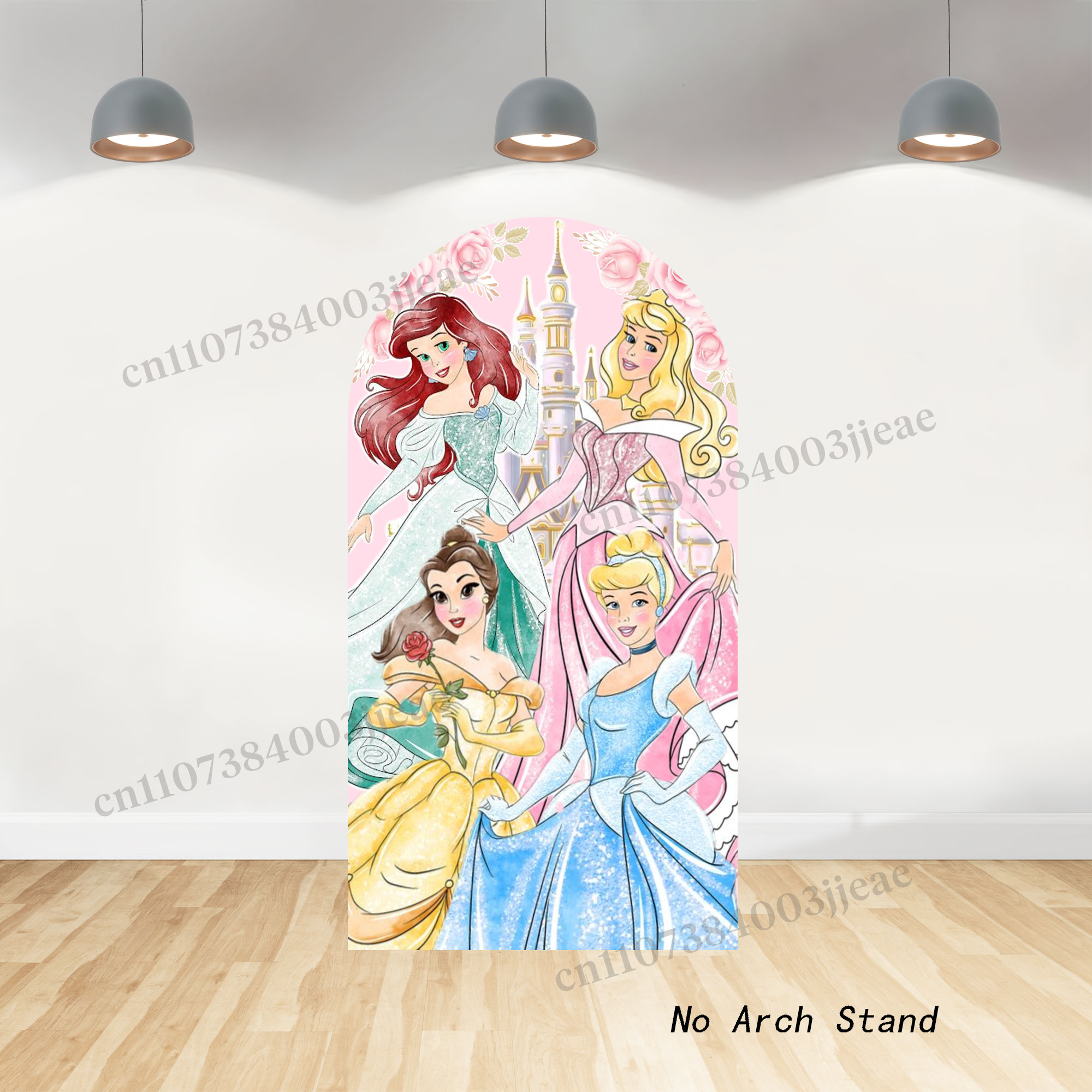 プリンセスパーティーデコレーションアーチ背景女の子1歳の誕生 - Cosplay Floating Prop のレビューと価格