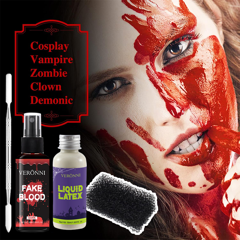 プロのハロウィンメイクアップラテックスSFX偽傷跡偽血ペイン - Body Paint Sfx のレビューと価格