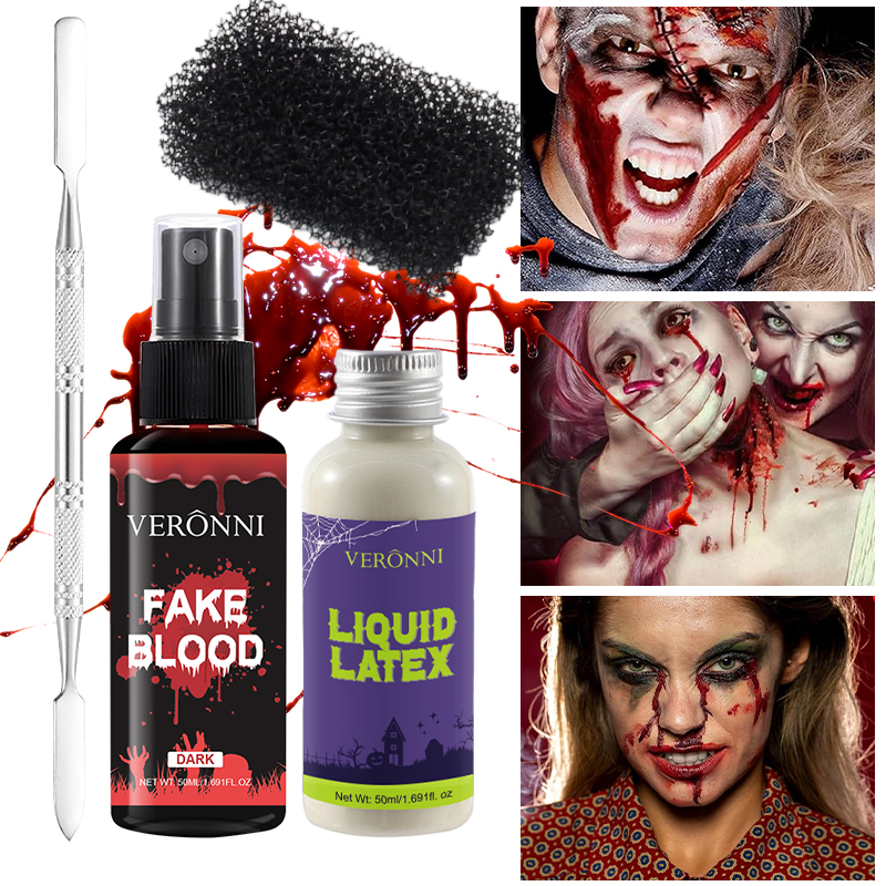 プロのハロウィンメイクアップラテックスSFX偽傷跡偽血ペイン - Body Paint Sfx のレビューと価格