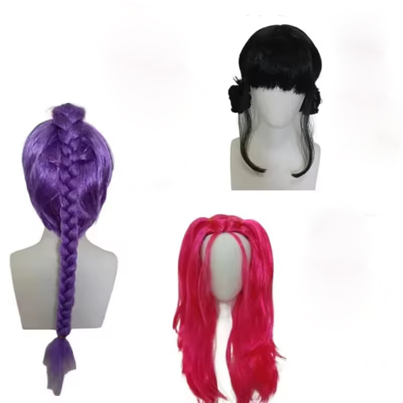 ハロウィンガールグループコスプレウィッグ耐熱人工毛女性ガール - Cosplay Floating Prop のレビューと価格