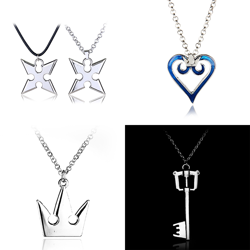男性と女性のためのゲームキングダムハートペンダントネックレス - Keyblade Cosplay Prop のレビューと価格