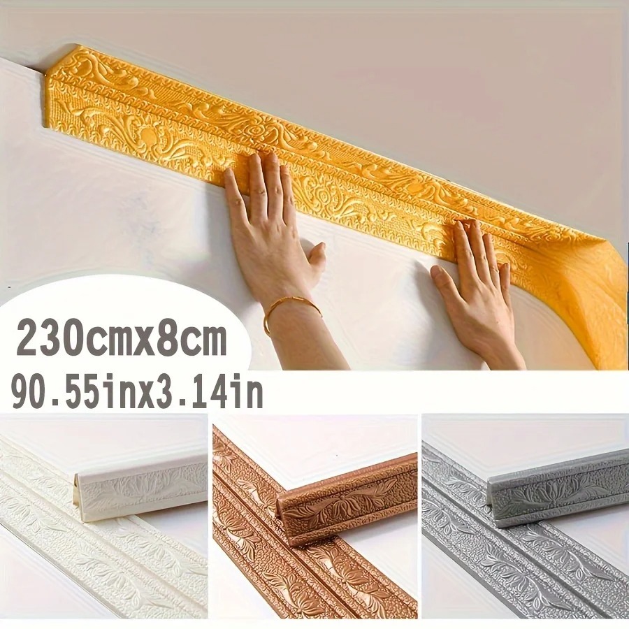 230cm フォーム壁エッジストリップステッカーは半分に折り - Craft Foam Roll のレビューと価格