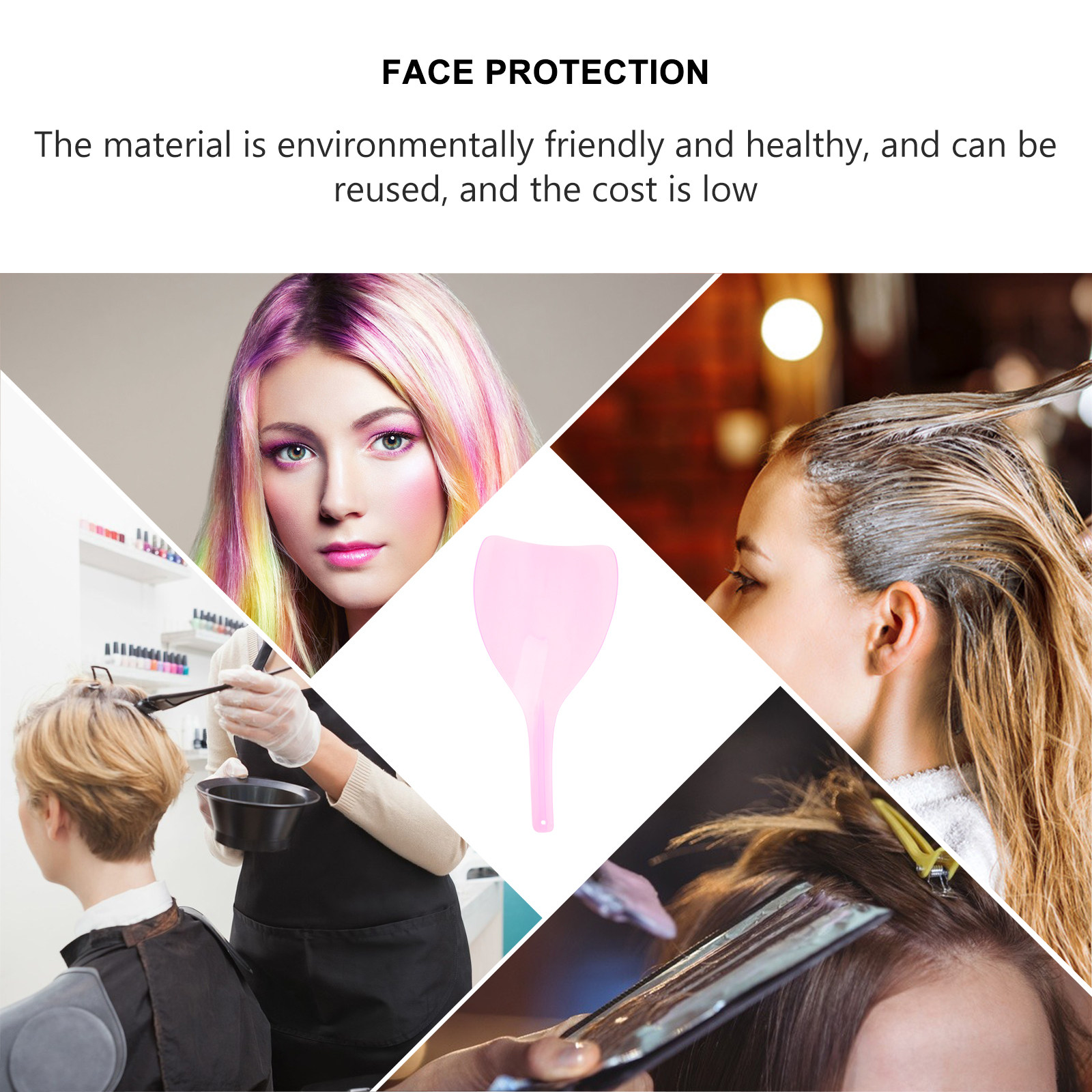 4 個ヘアカラーリングフェイスプロテクターマスク理髪シールド - Hair Spray Color のレビューと価格