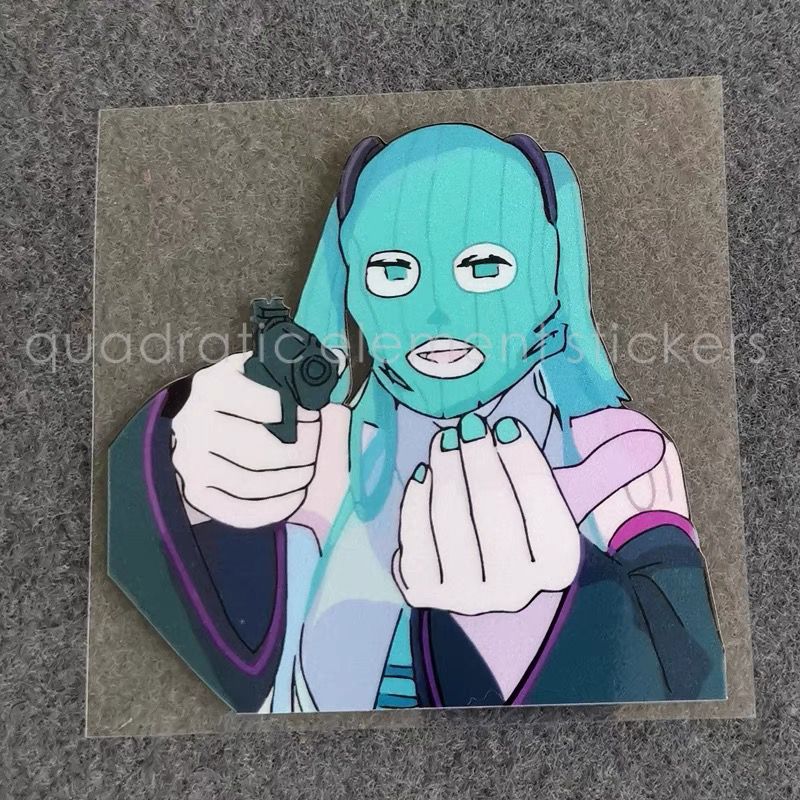 ミクオートバイステッカー防水電気自動車漫画オニオン美少女面白 - Cosplay Floating Prop のレビューと価格