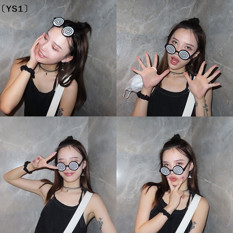 〔YS1〕新しいコスプレメガネめまい模様面白い装飾メガネアニ - Free Cosplay Prop Patterns のレビューと価格