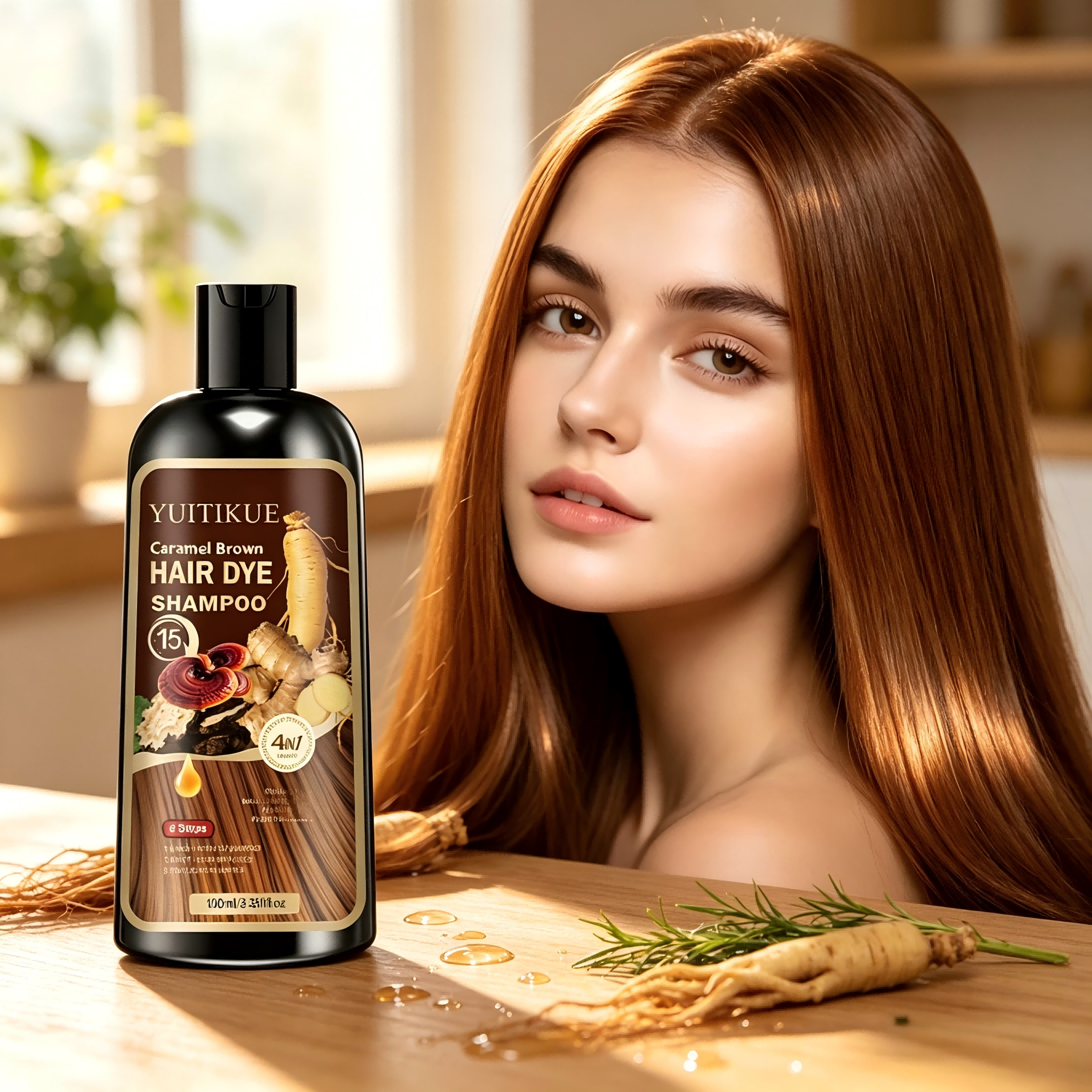 YUITIKUE キャラメルブラウンヘアダイシャンプー -  - Hair Spray Color のレビューと価格