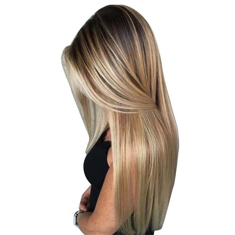 72 センチメートル女性ロングストレートウィッグヘアネットブ - Wig Fiber Net のレビューと価格