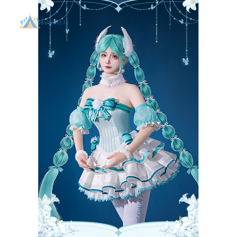 アニメプロジェクトセカイコスプレミク衣装白鳥の湖ブルーフィッ - Fishbones Cosplay Prop のレビューと価格