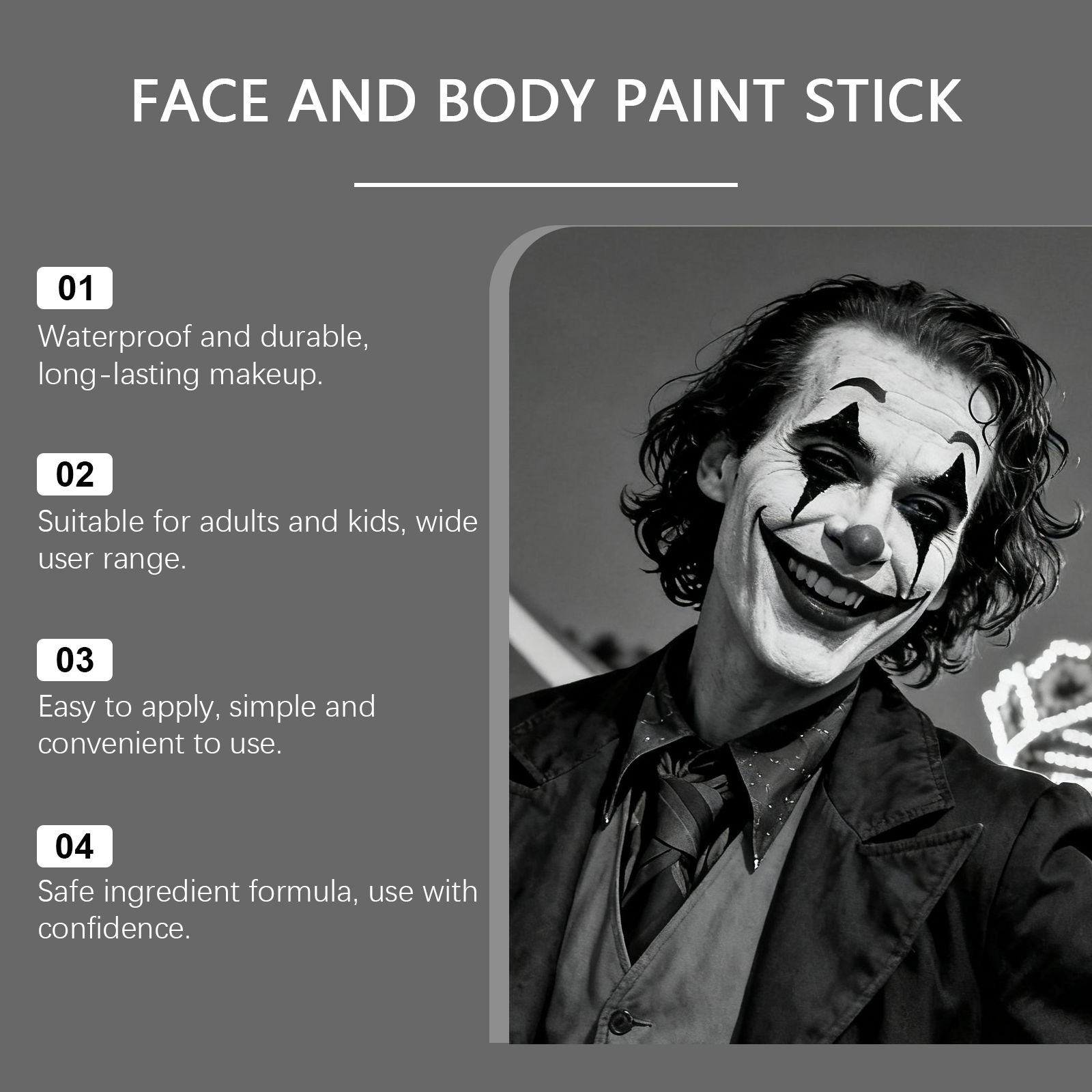 プロフェイスボディペイントオイルスティックセット非毒性安全タ - Body Paint Sfx のレビューと価格