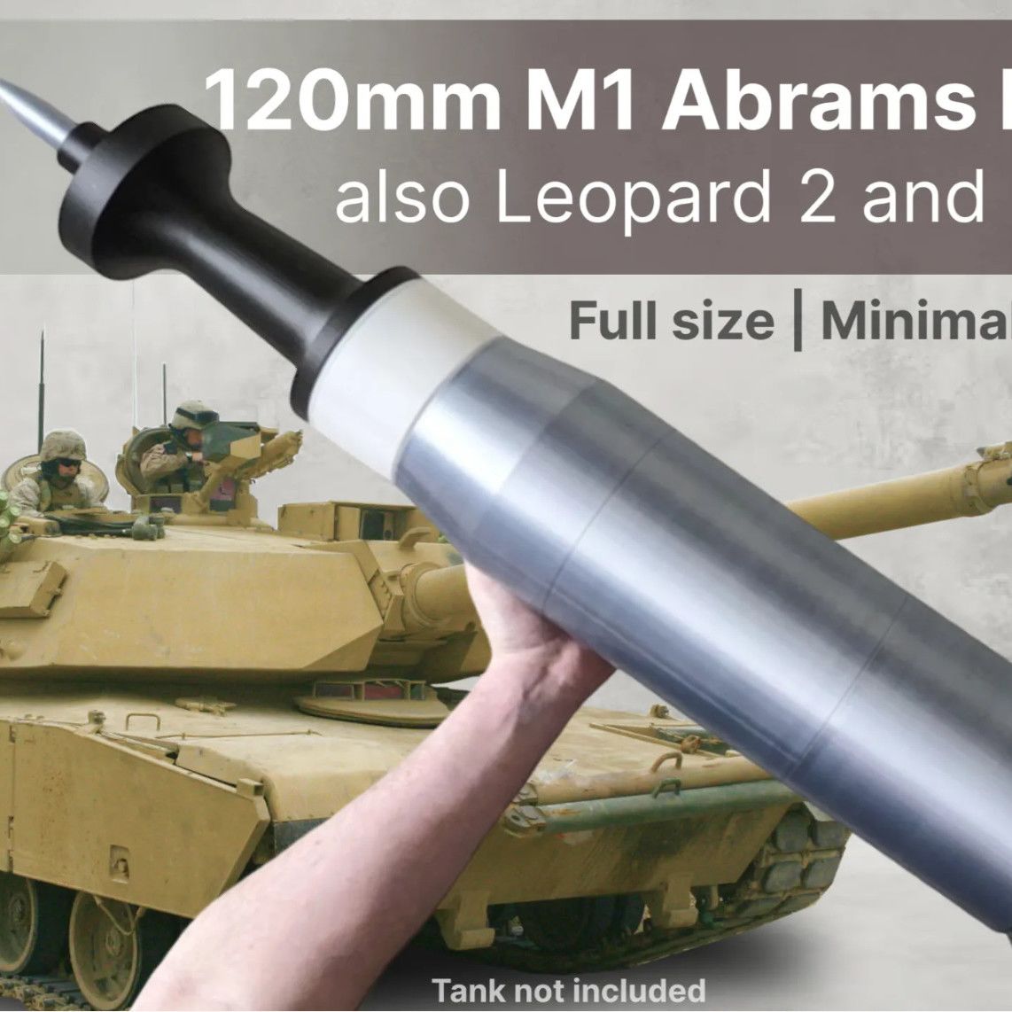 3D プリントされた 120mm APFSDS 組み立てモデ - Cosplay Prop Display のレビューと価格