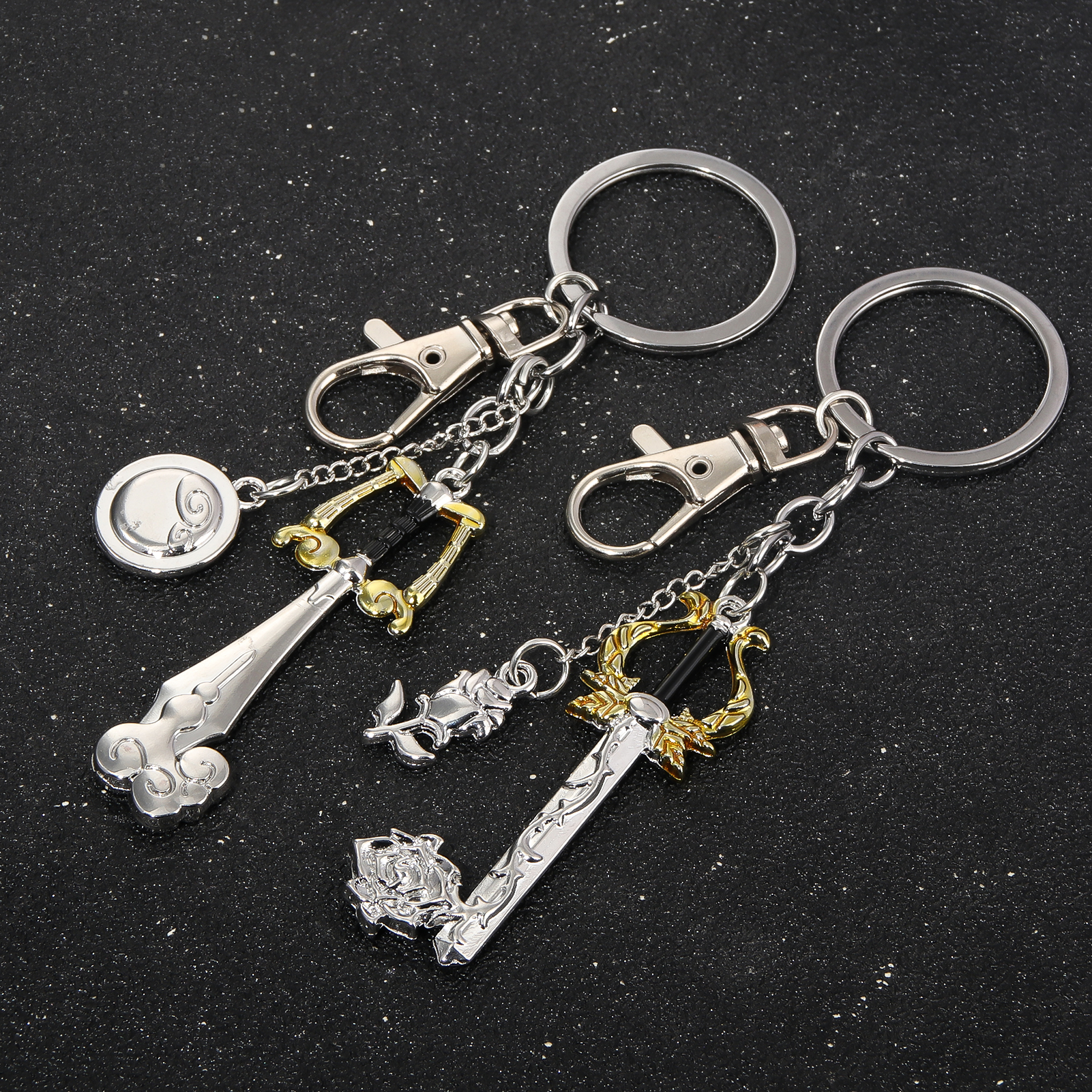ゲームキングダムハーツソラキーキーホルダー忘れられた刃金属ゴ - Keyblade Cosplay Prop のレビューと価格